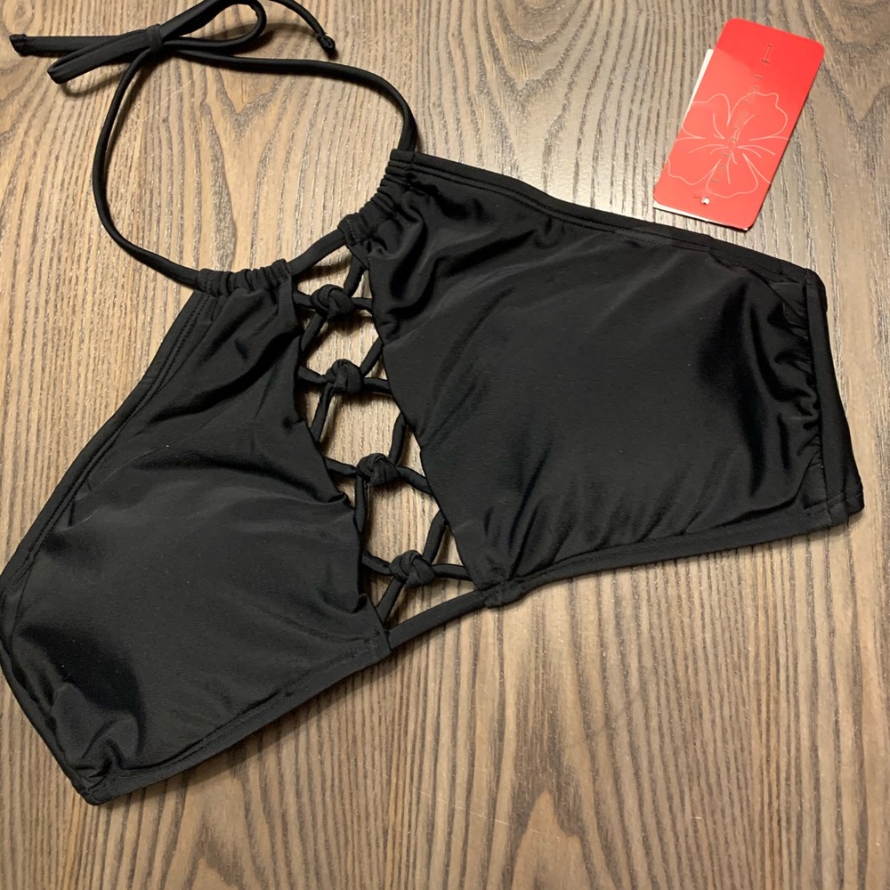 Gossip girl high neck halter bikini top